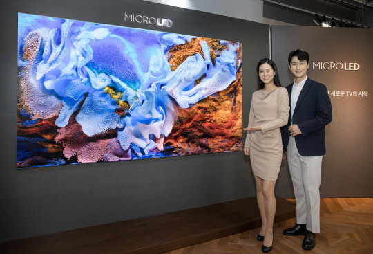 삼성전자, 가정용 `마이크로 LED TV` 첫선